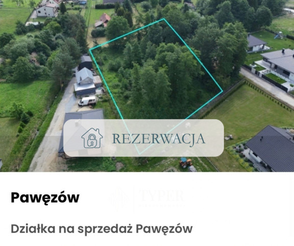 Działka Sprzedaż Pawęzów 1